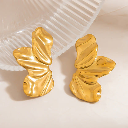 Exaggerated Geometric Stainless Steel Earrings