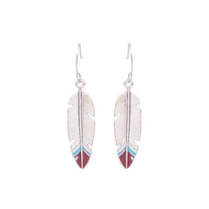 Colorful Geometric Drop Oil Dangle Earrings for Women