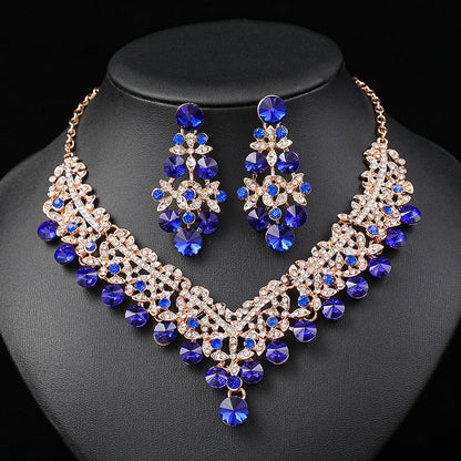 Bridal Necklace and Earrings Set Vintage Floral Accessories
