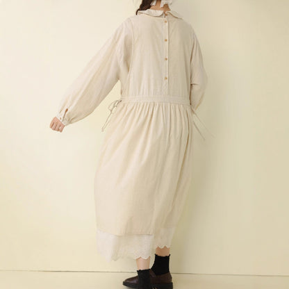 Sweet Aesthetic Sleeveless Embroidered Dress