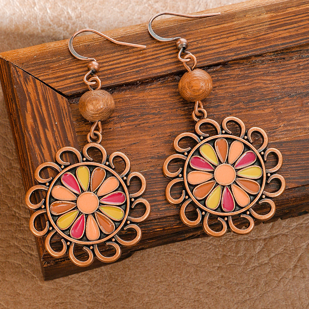 Ethnic Style Fashion Earrings Set Creative Autumn Jewelry