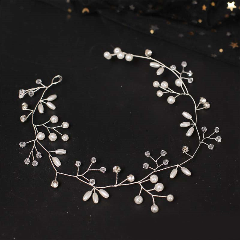 Handcrafted Pearl Headband Bridal Wedding Accessory