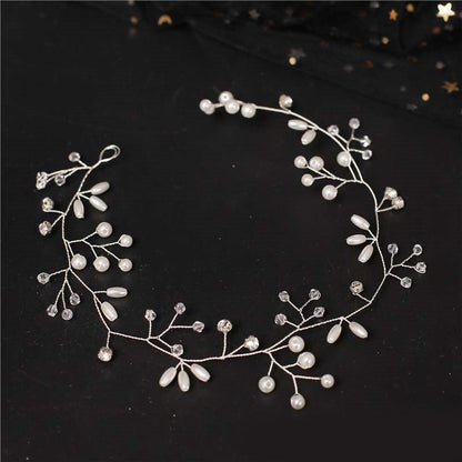Handcrafted Pearl Headband Bridal Wedding Accessory