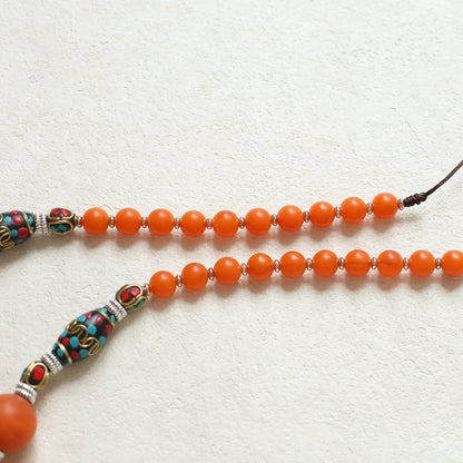 Tibetan Jewelry Necklace, Nepalese Necklace, Tibetan Xizang Beeswax Necklace