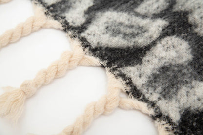 Winter Color Contrast Tassel Thick Warm Scarf