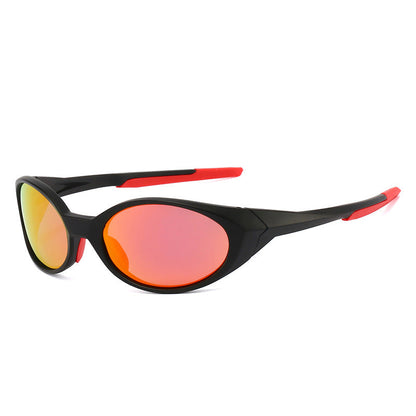 Oval Frame Polarized Sunglasses for Outdoor Sports