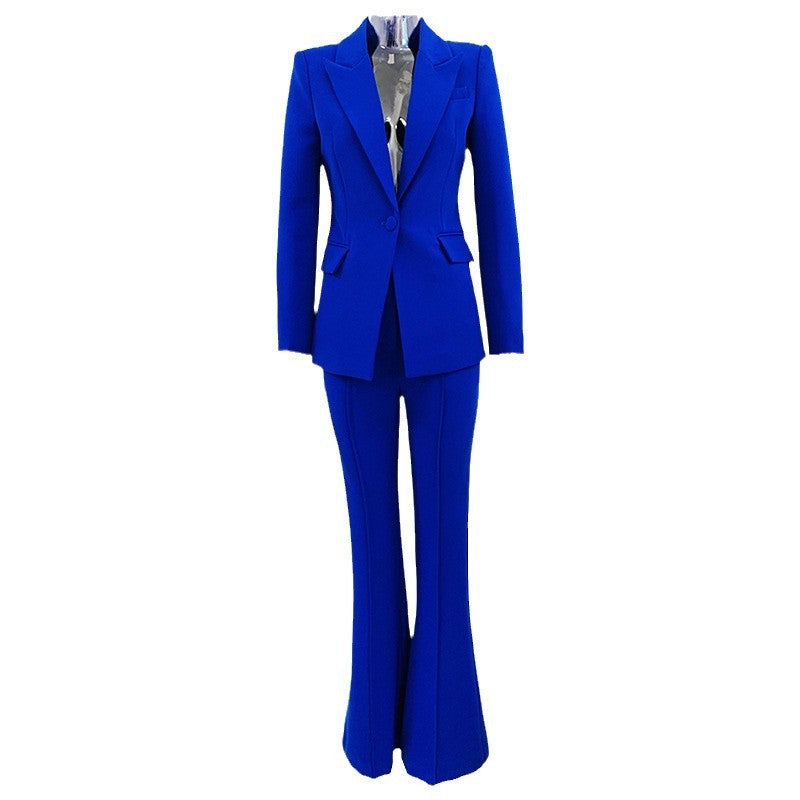 Blazer And Flare Pants Set