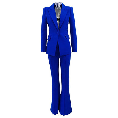 Blazer And Flare Pants Set