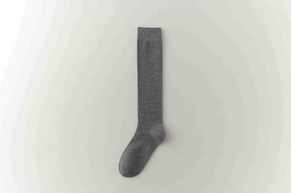 Casual Solid Color Knee High Wool Socks