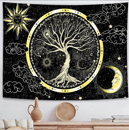 New Psychedelic Mushroom Tapestry Dream Plant Wall Tapestry Galaxy Space Tapestry Starry Sky Tapestry Wall Hanging