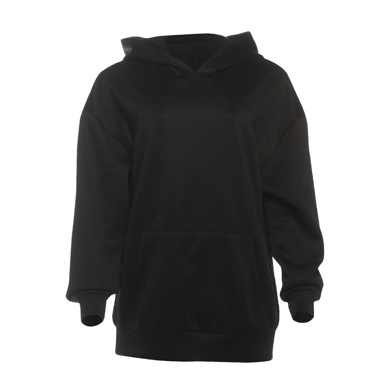 Sheer Hooded Long Sleeve Sweatshirt For Women