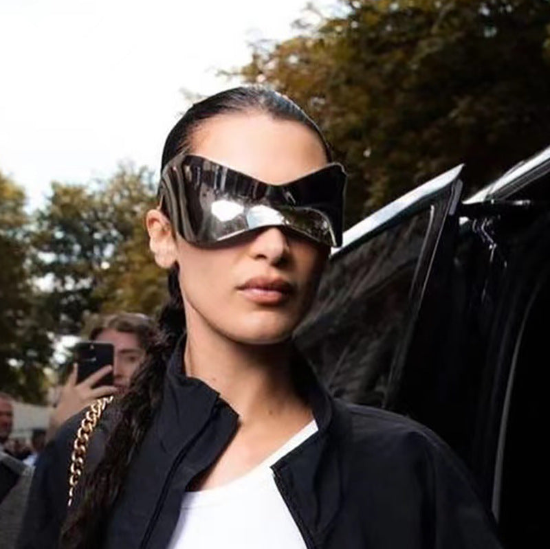 Futuristic Y2K Cat Eye Sunglasses Unframed UV400 Protection