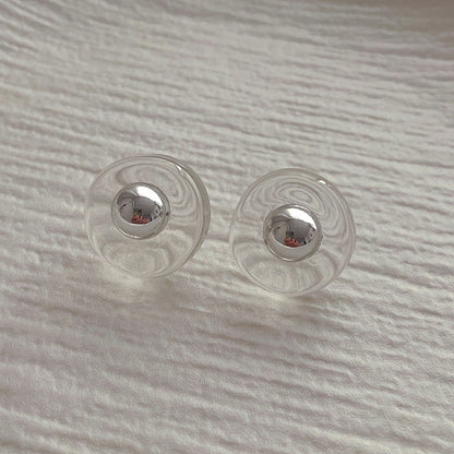 Simple Irregular Transparent Resin Earrings