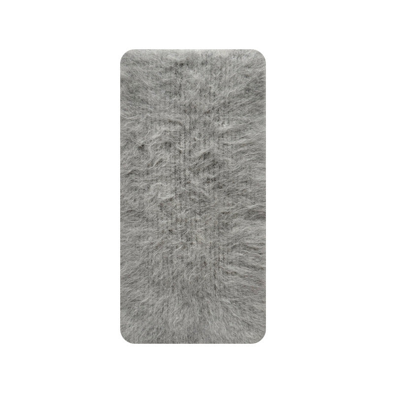 Classic Solid Knit Alpaca Scarf for Women