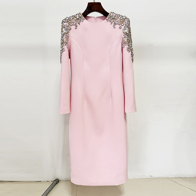 Fashionable Elegant Long Sleeve Sequin Dress
