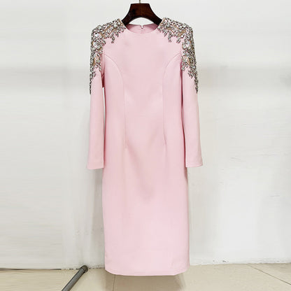 Fashionable Elegant Long Sleeve Sequin Dress