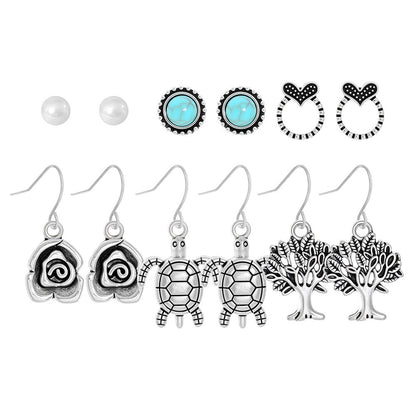 Bohemian Vintage Hollow Circle Earrings for Women