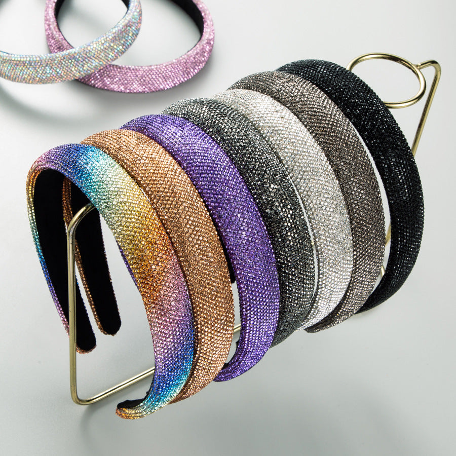 Trendy Rhinestone Hairband Fashionable Colorful Headband