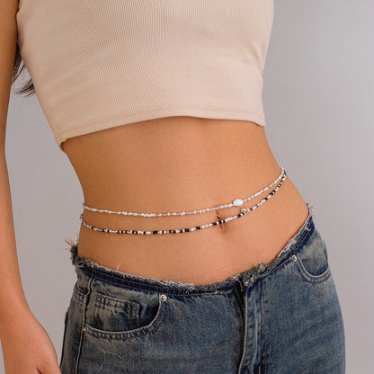 Star Beaded Double Layers Waist Chain