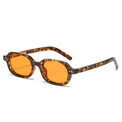 Oval Frame Sunglasses Trendy UV400 Protection Unisex