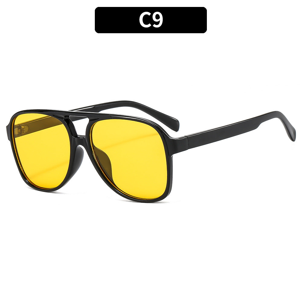 Trendy Retro Square Sunglasses with UV400 Protection