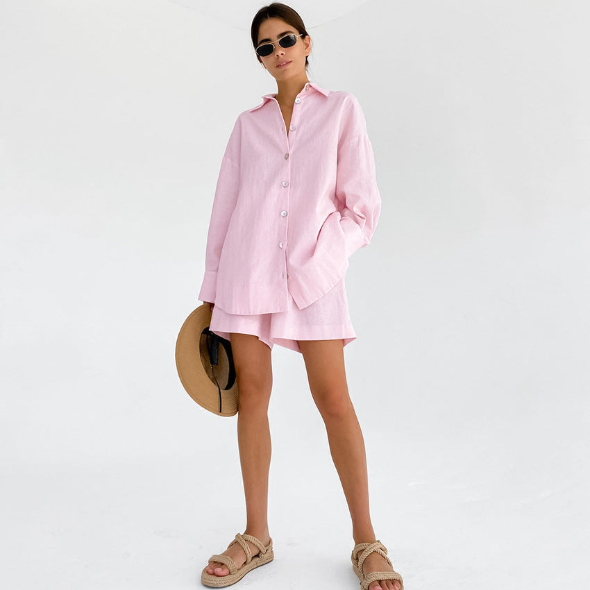 Solid Color Loose Simple Homewear Sets