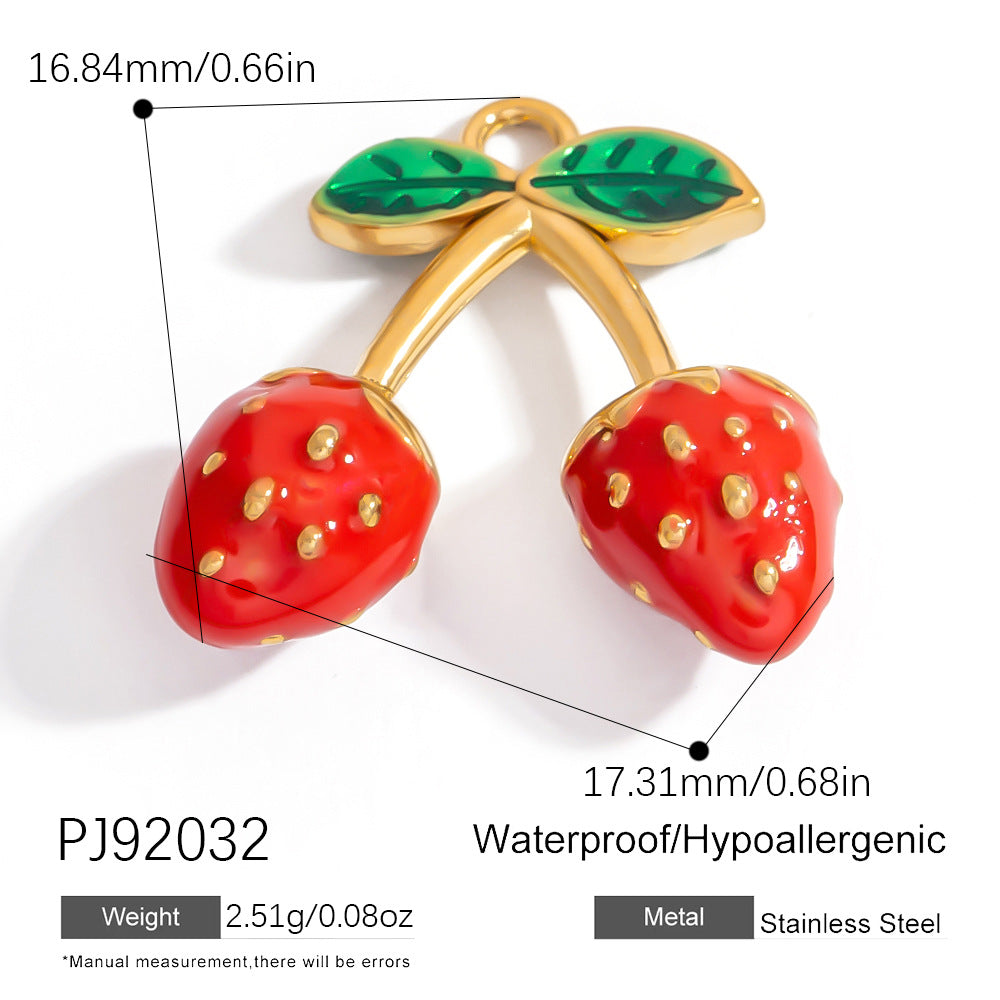 Mini Fruit Cartoon DIY Jewelry Accessories Handmade Necklace Bracelet