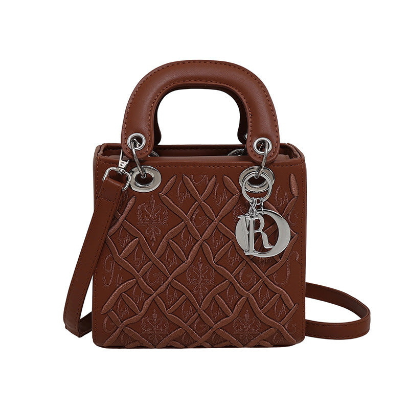 Vintage Lady Duffy Bag Fashionable Handbag for Daily Use
