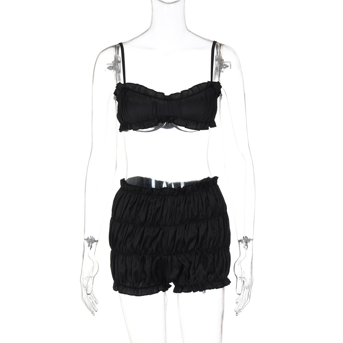 Slim Fit Sexy Strapless Romper Set