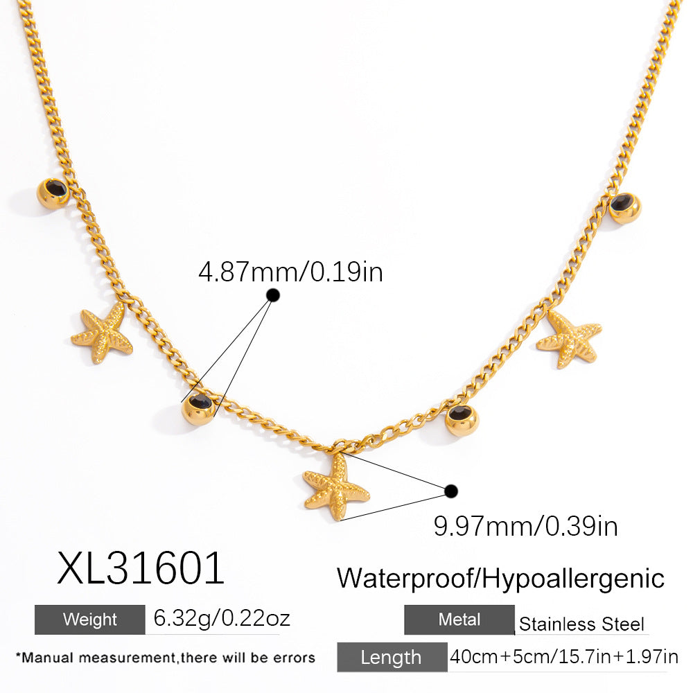 Geometric Design Stainless Steel Necklace for Women