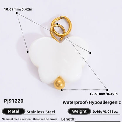 Handmade Stainless Steel 18K Gold Plated Earrings and Necklace Set