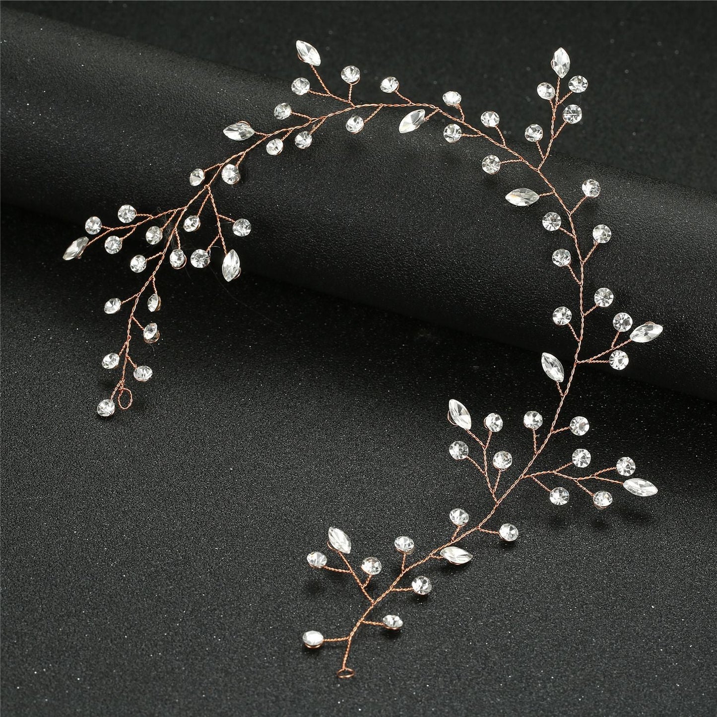 Handmade Glass Crystal Headband for Brides and Weddings