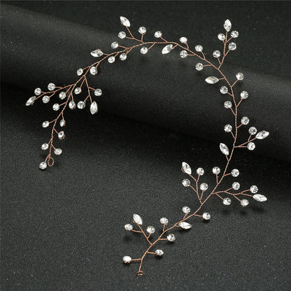 Handmade Glass Crystal Headband for Brides and Weddings