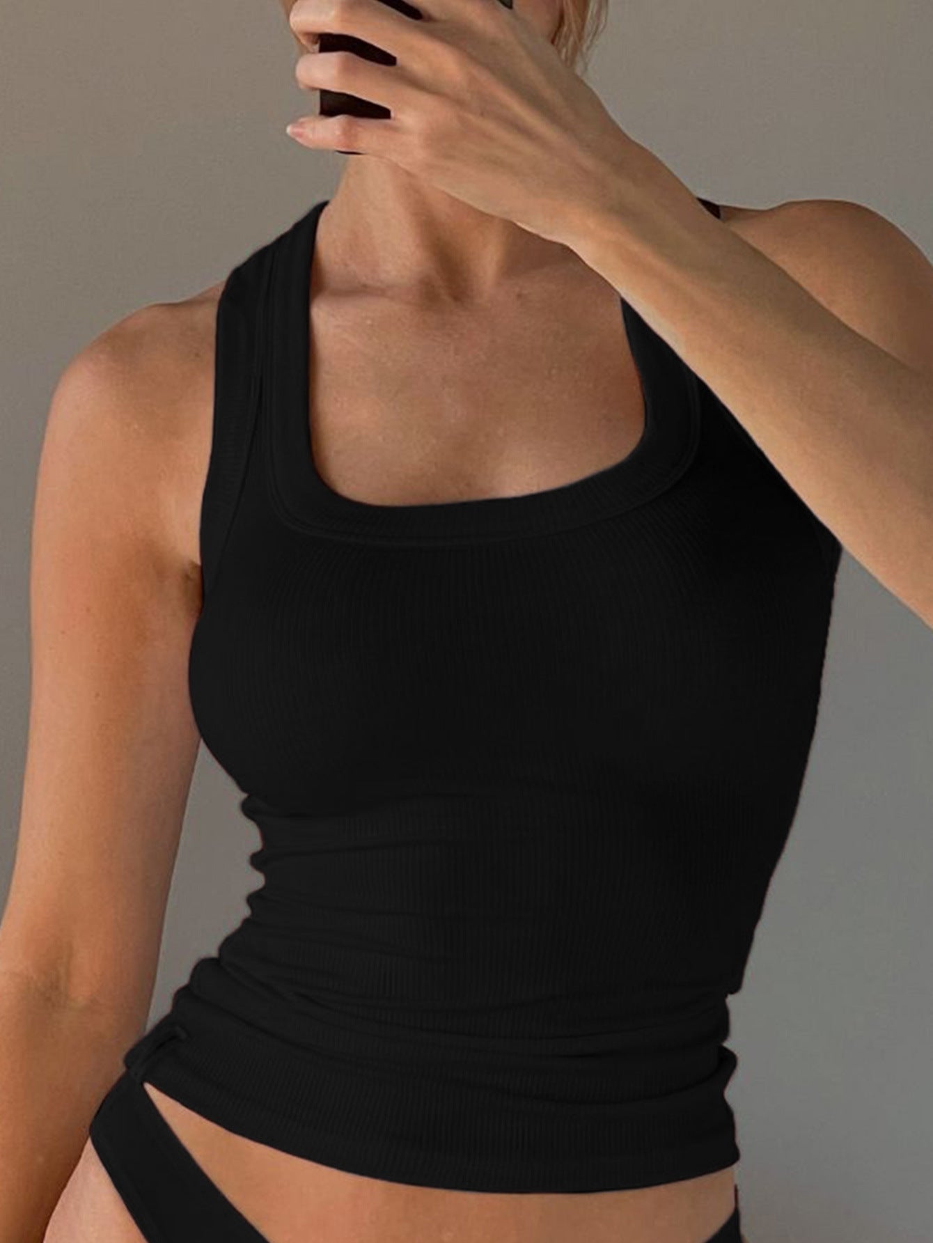 Women's Slim Fit Yoga Tank Top Casual Athletic Wear