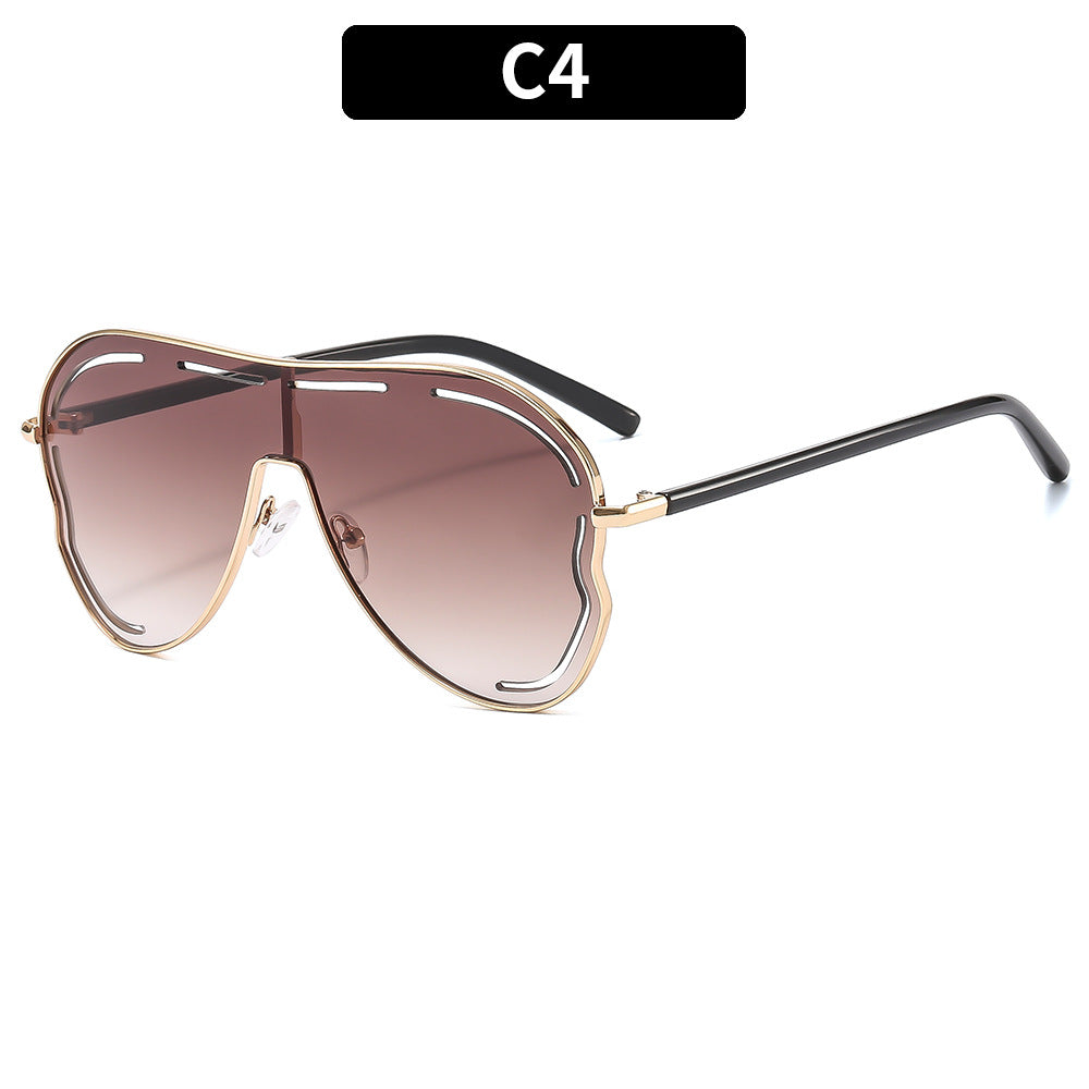 Trendy Oversized Cat-Eye Sunglasses UV400 Protection