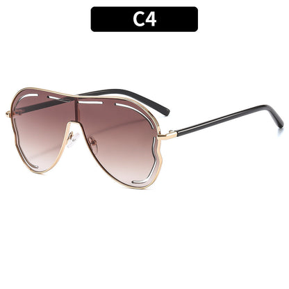 Trendy Oversized Cat-Eye Sunglasses UV400 Protection
