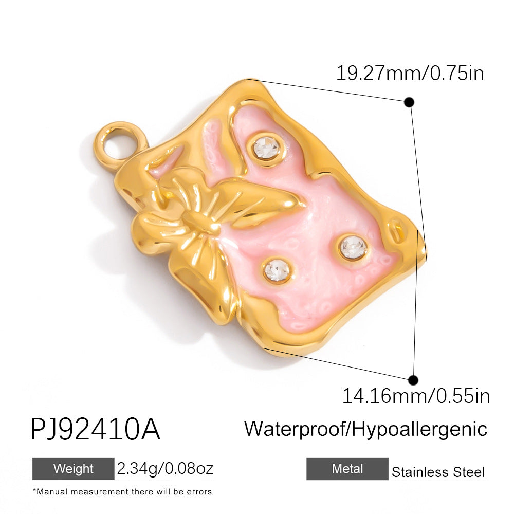 Rainbow Unicorn Stainless Steel DIY Pendant Jewelry for Bracelets and Necklaces