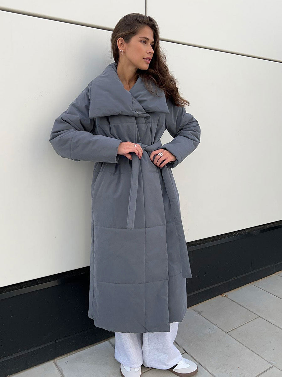 Long Padded Coat Casual Street Style