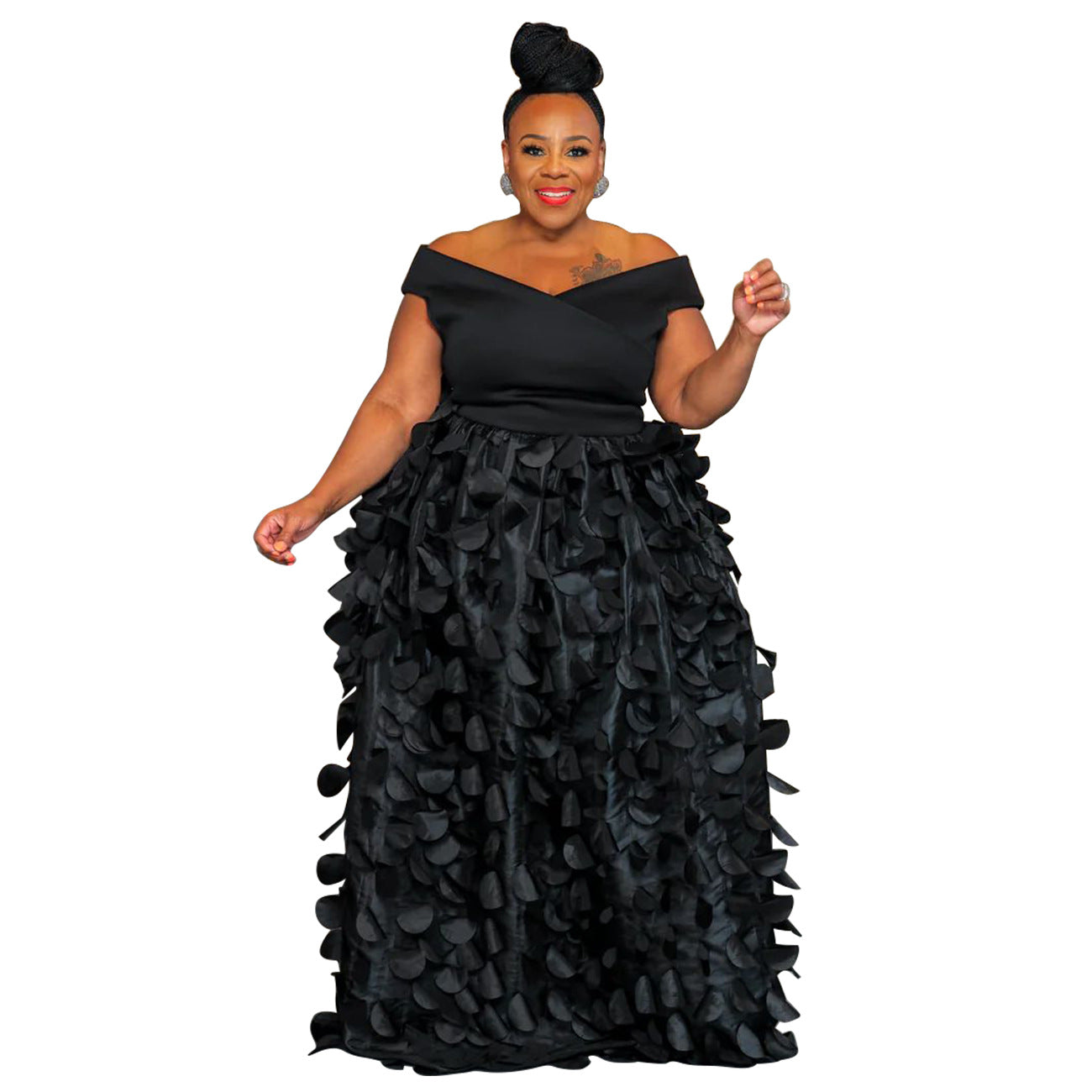 Elegant High-Waisted Maxi Dress For Women