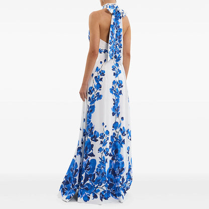 Floral Printed Maxi Dress Comfortable Casual Summer Style