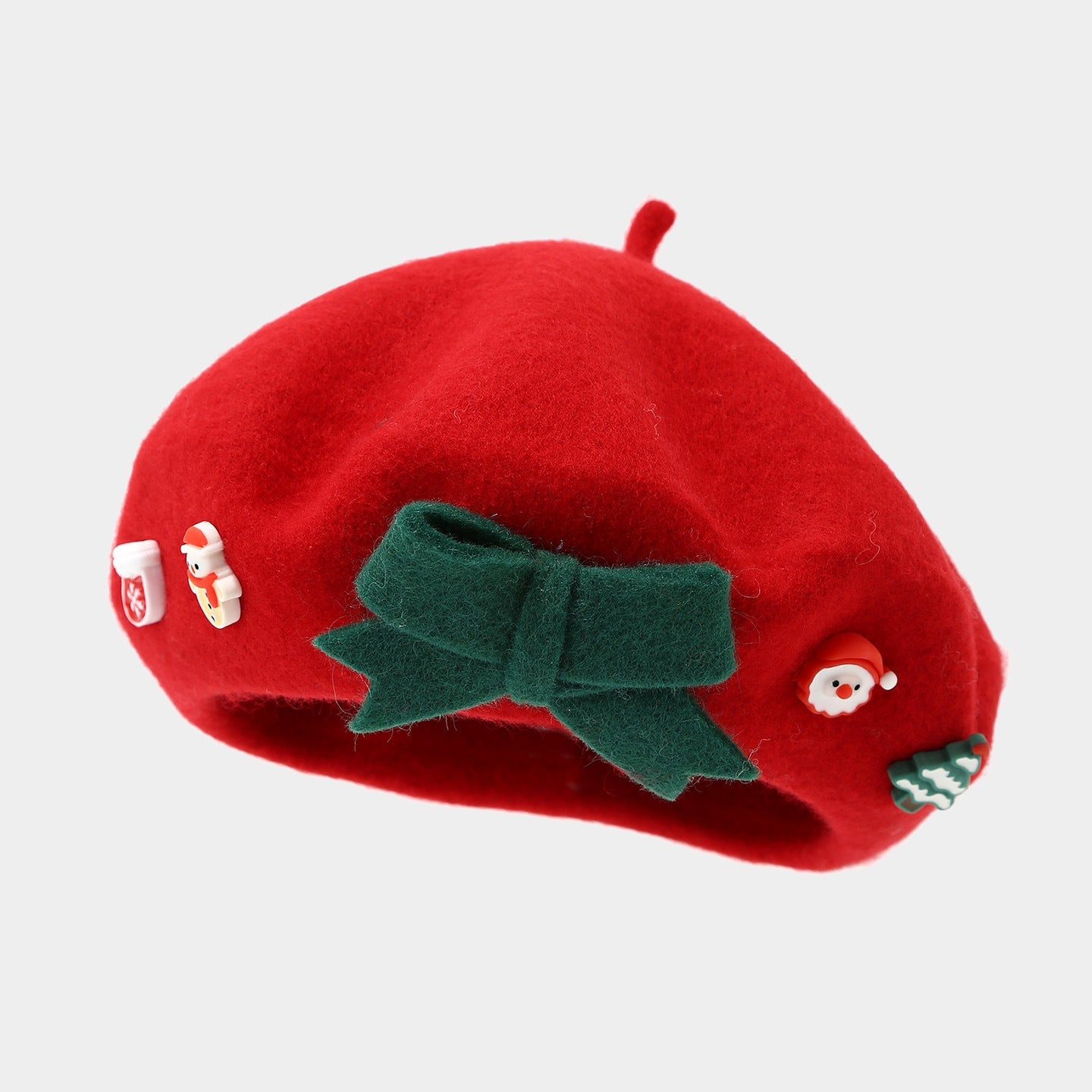 Winter Elegant Wool Blend Christmas Beanie Hat