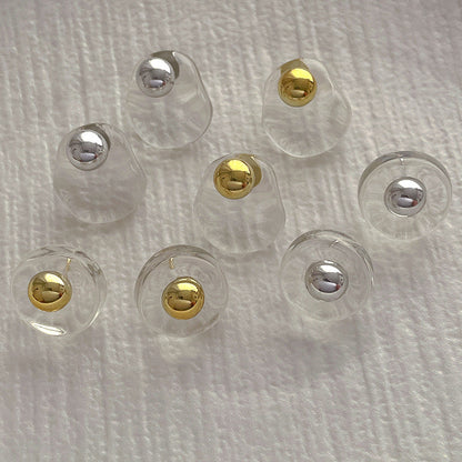 Simple Irregular Transparent Resin Earrings