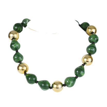 Bold Punk Color Block Necklace - Handmade Acrylic Bead Statement Jewelry