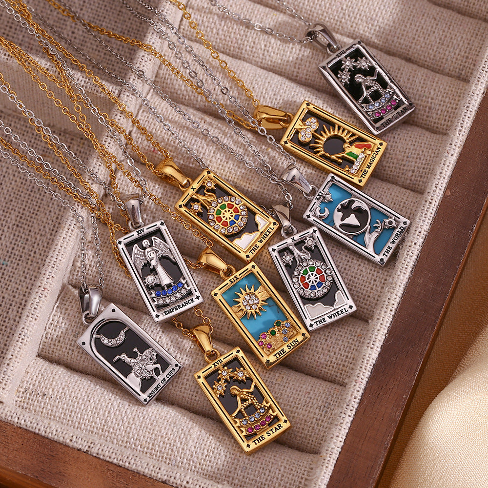 2+ Vintage Zircon Pendant Necklaces