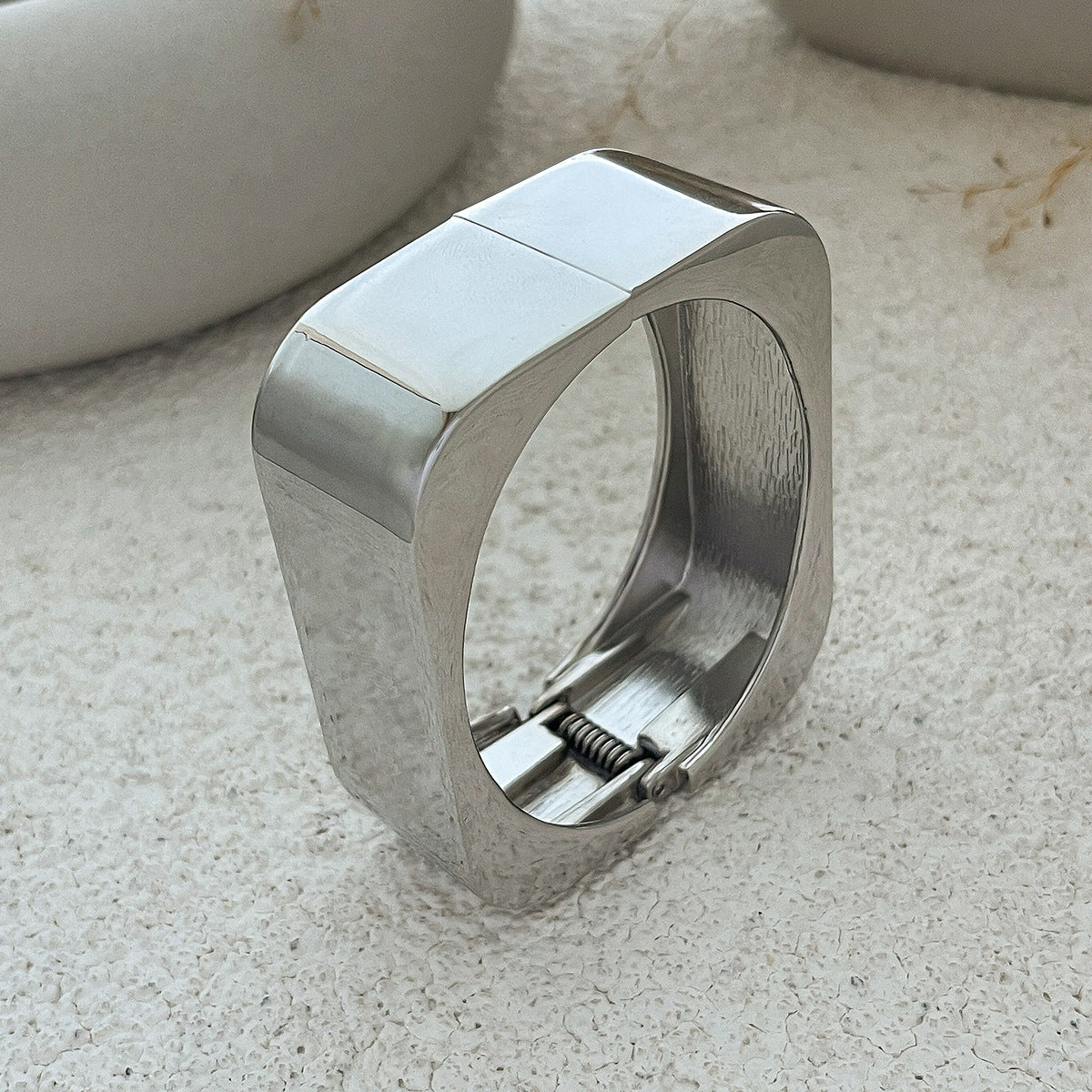 Trendy Geometric Metal Cuff Bracelet for Women
