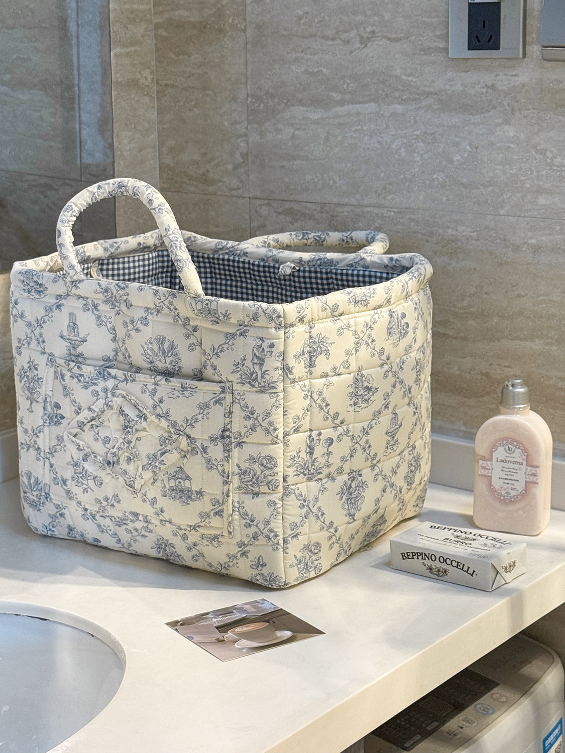 Floral Storage Basket Lightweight Collapsible Storage Box