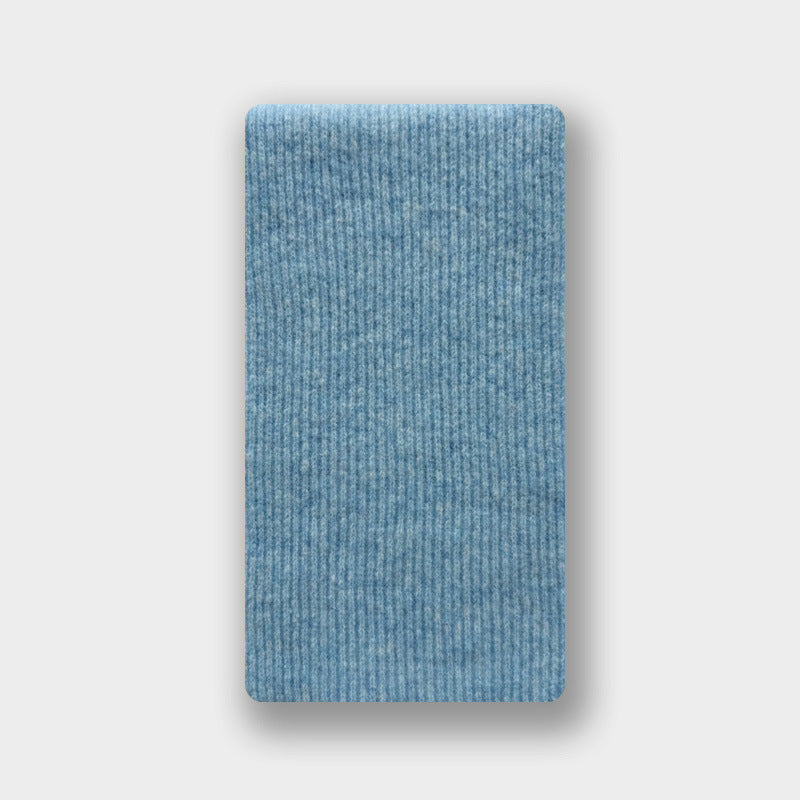 Solid Color Wool Knit Scarf for Women – Winter Style