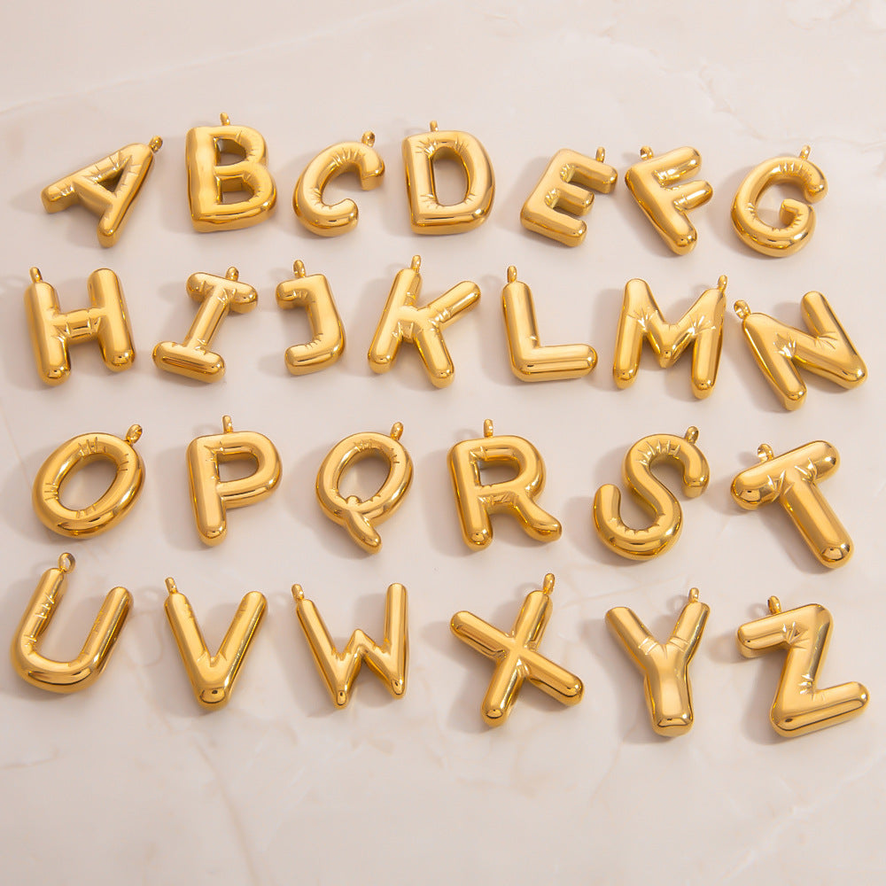 Stylish Stainless Steel Letter Pendant Jewelry