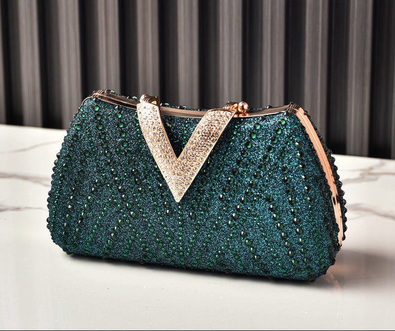 Rhinestone Evening Clutch Luxury Party Bag