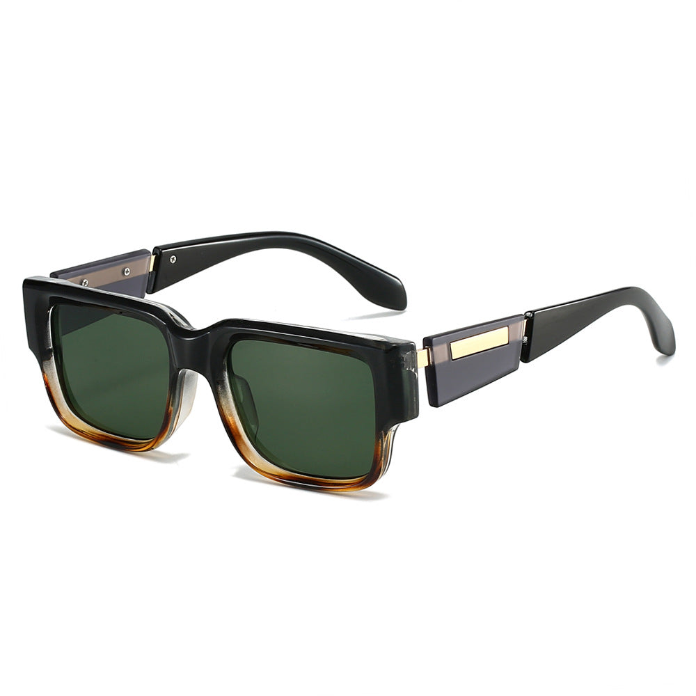 Trendy Retro Square Frame Sunglasses Stylish UV400 Protection